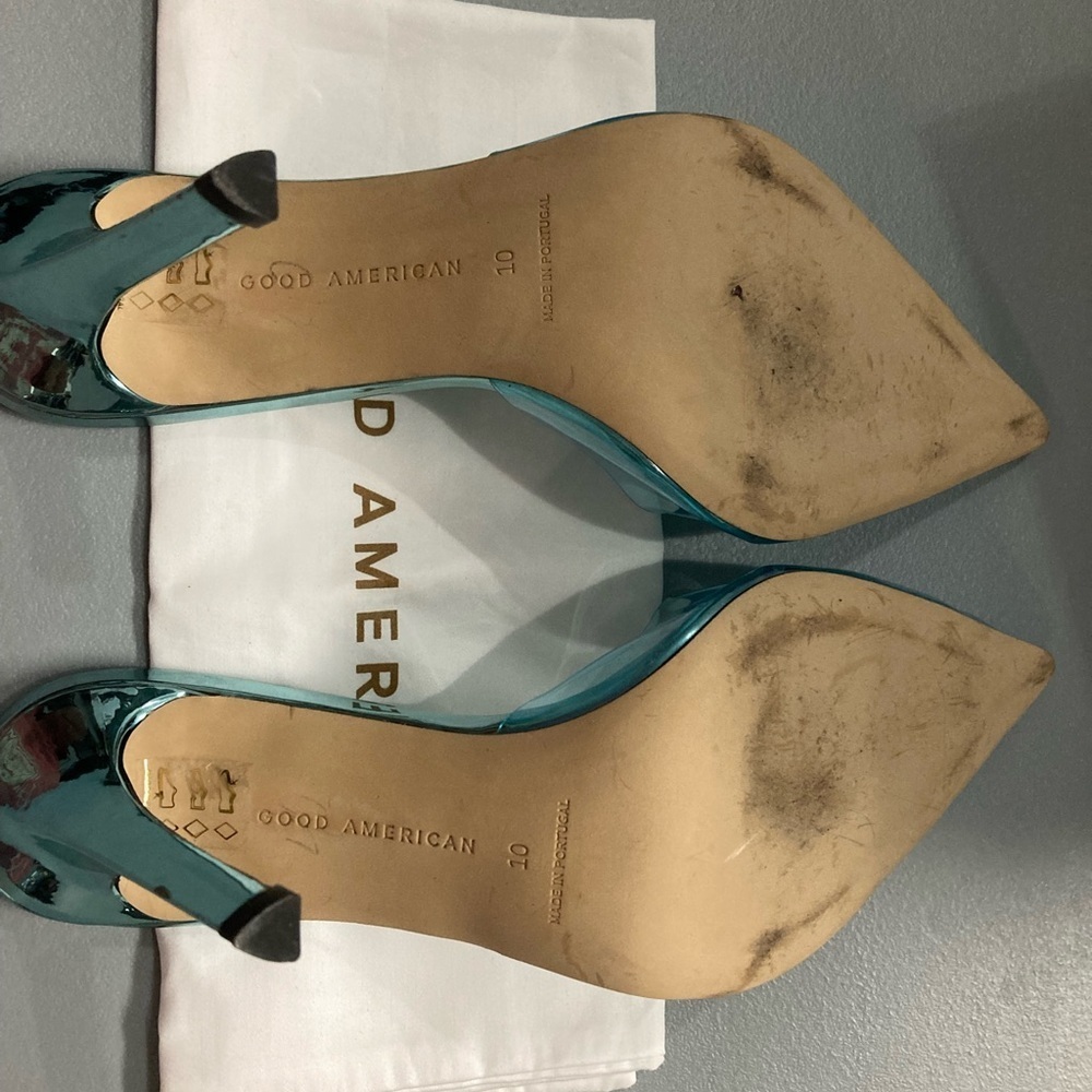 Cinder-F*ckin-Rella Heels in Blue - Picture 3 of 3